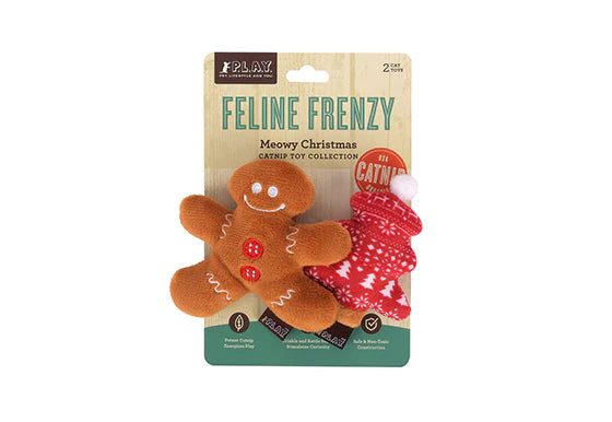 P.L.A.Y Feline Frenzy Catnip Toy Set: Meowy Christmas