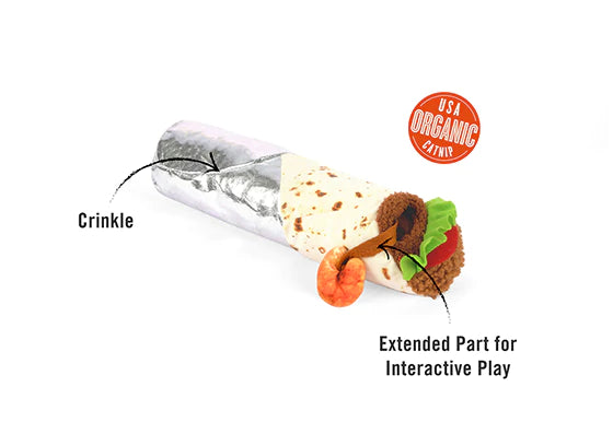 P.L.A.Y Feline Frenzy Catnip Kicker Shrimp Purrito