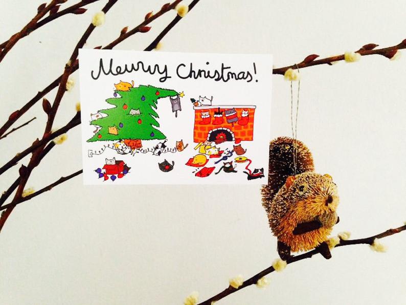 Mewwy Christmas! Card