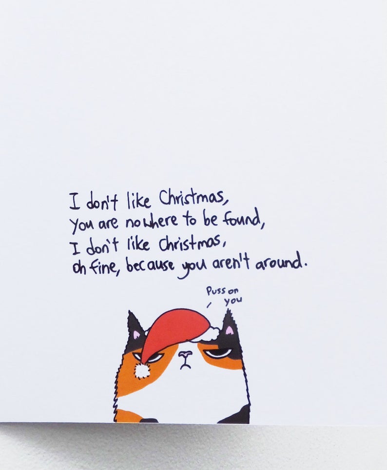 Don't Like Christmas Card