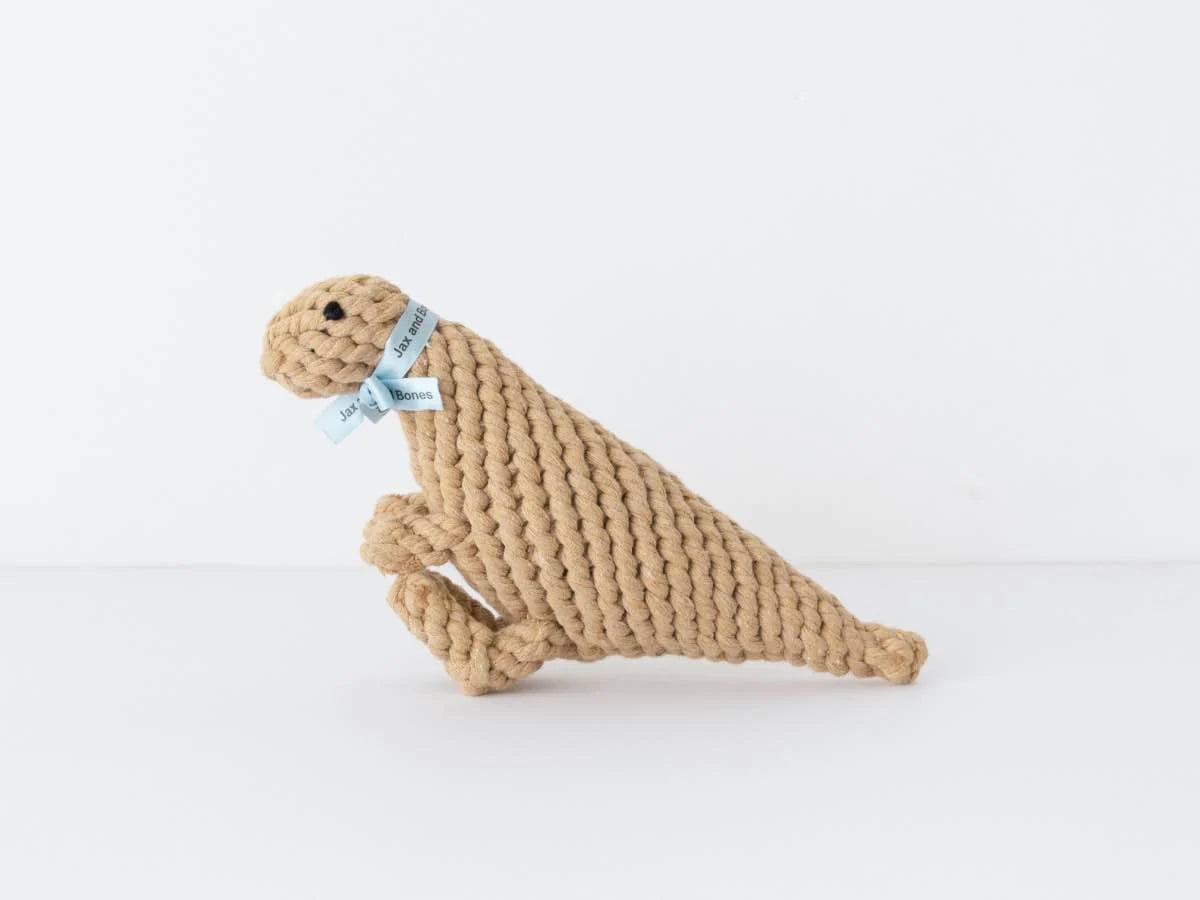 Ⓗ Jax & Bones Tyson the T-Rex 11" Rope Dog Toy