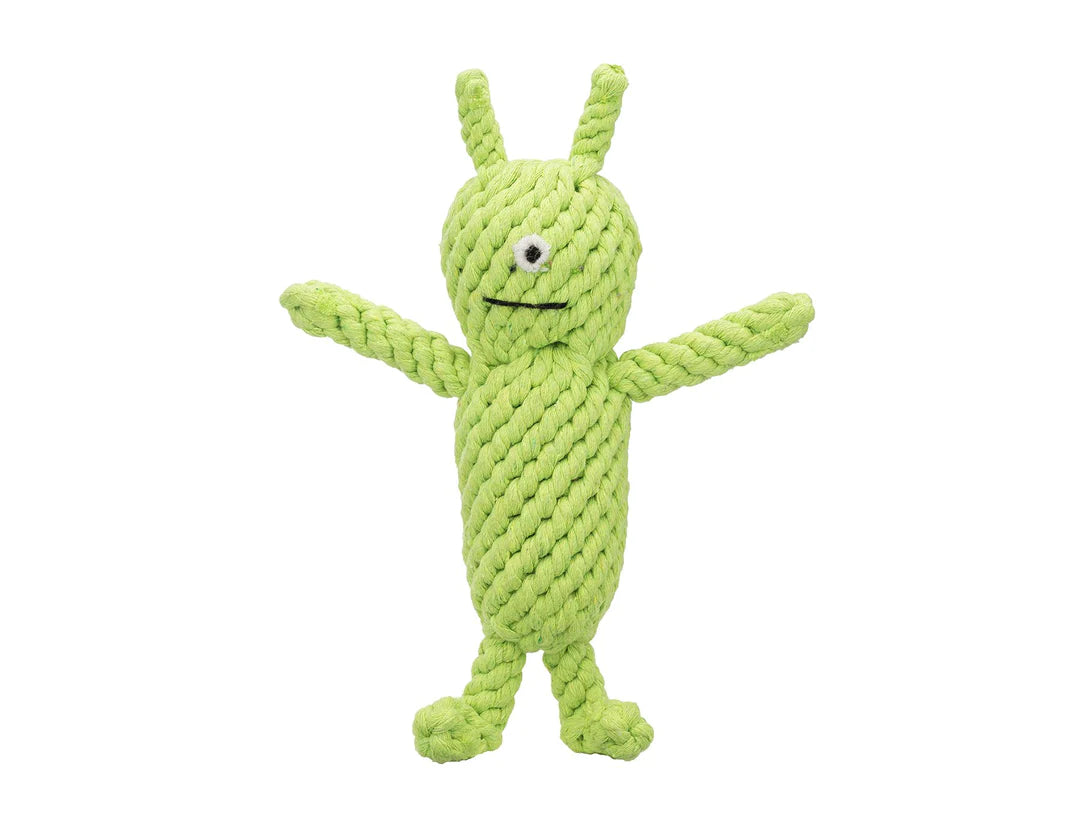 Ⓗ Jax & Bones Norman the Alien 10" Rope Dog Toy