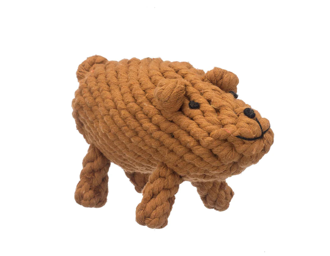 Ⓛ Jax & Bones Brooks The Boar 8" Rope Dog Toy