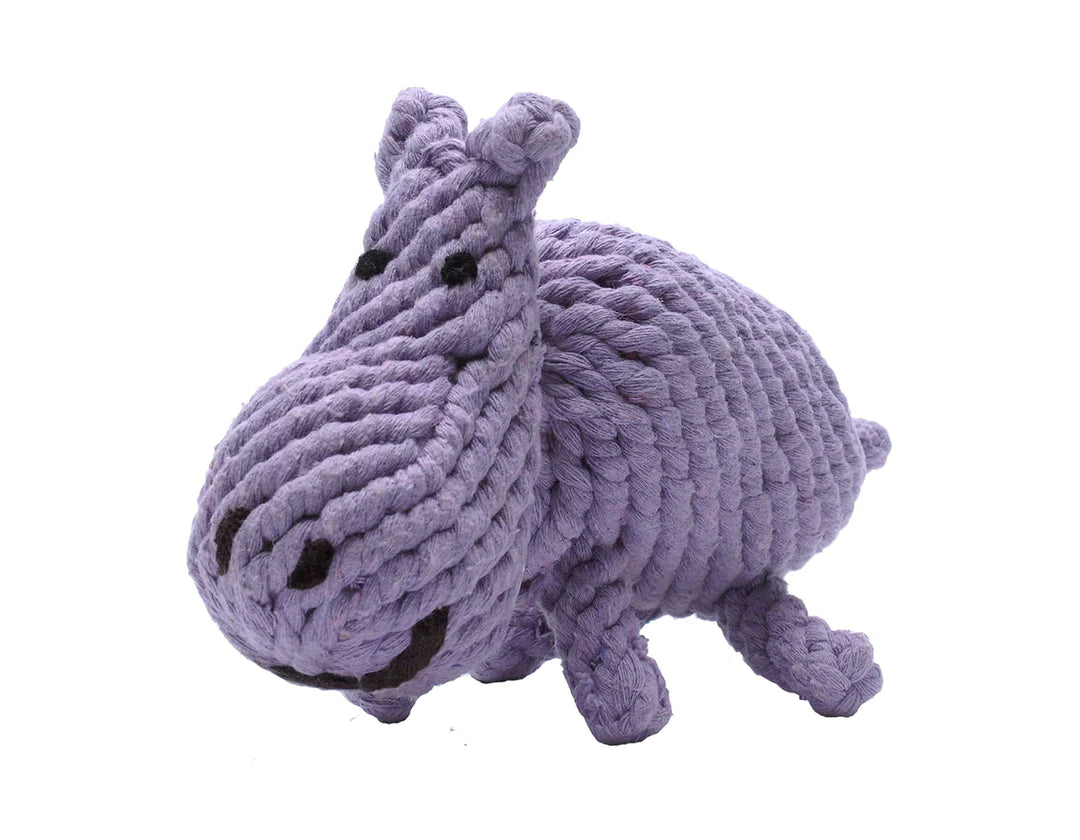 Ⓛ Jax & Bones Hank the Hippo Rope Dog Toy