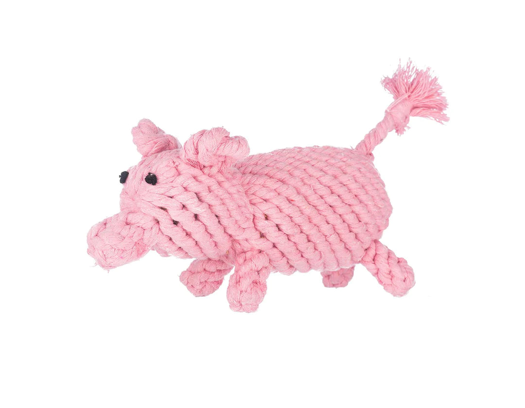 Ⓗ Jax & Bones Penny the Pig Rope Dog Toy