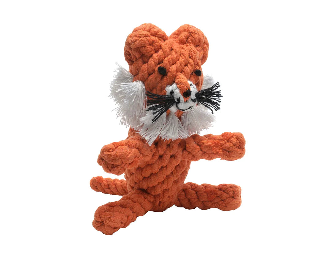 Ⓛ Jax & Bones Timmi the Tiger 6" Rope Dog Toy
