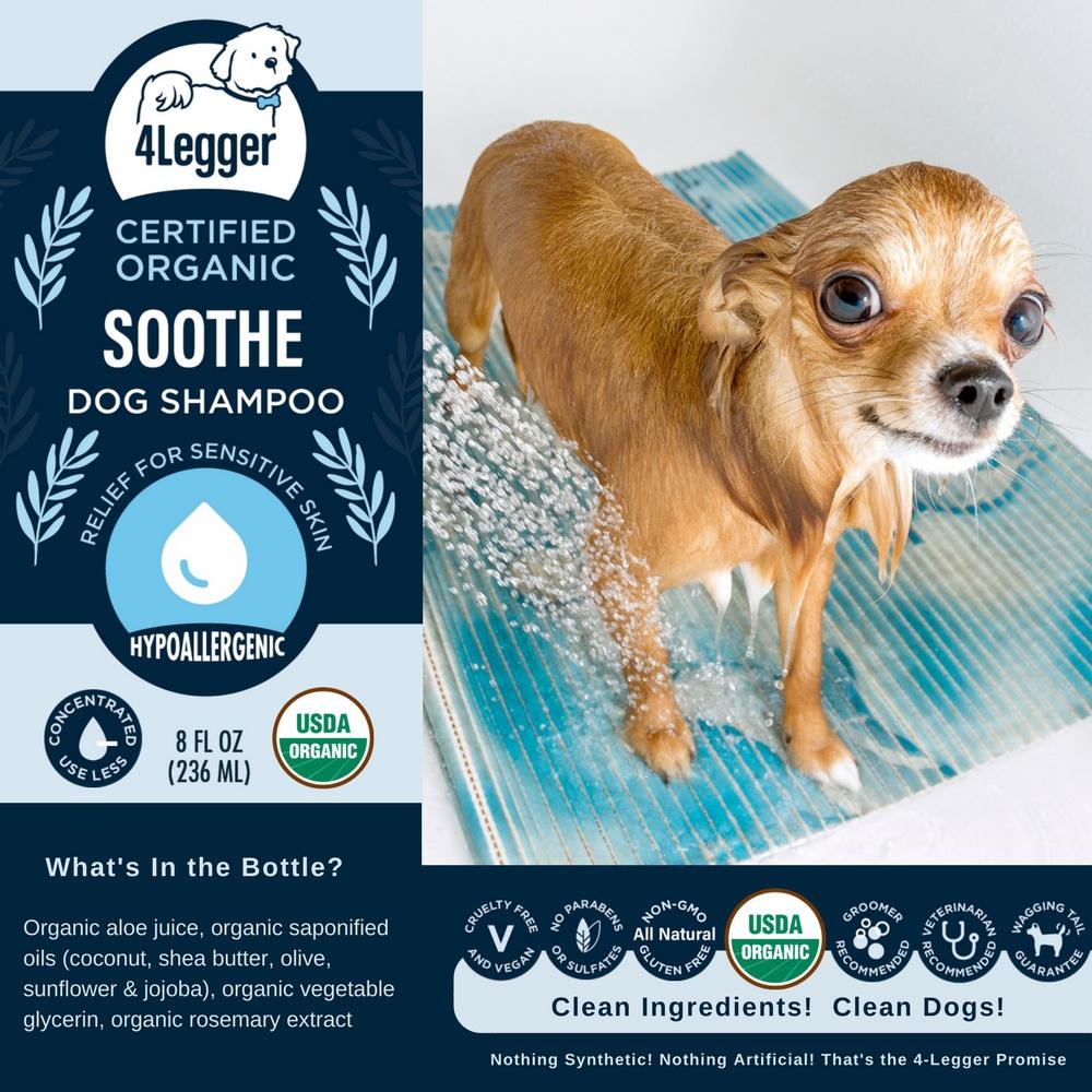 4-Legger USDA Organic Soothe Dog Shampoo