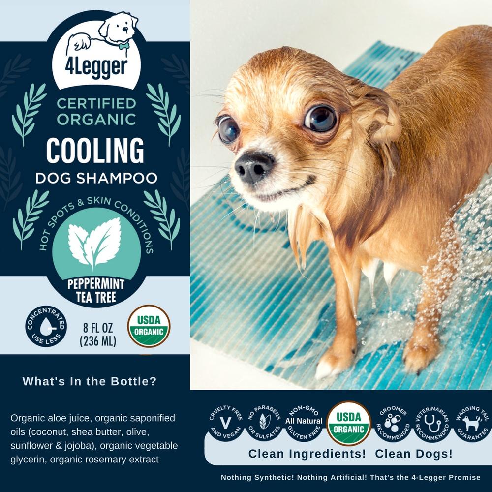 4-Legger USDA Organic Cooling Dog Shampoo
